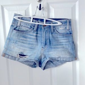 Levi’s vintage orange tab distresses jean shorts